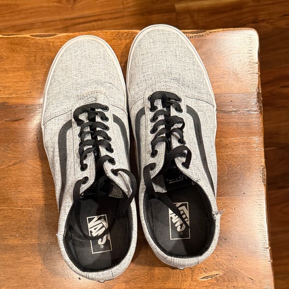 Vans Men's Light Gray Canvas Sneakers - Picture 5 of 5